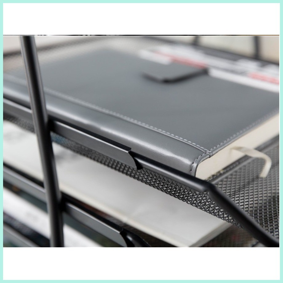 Wire mesh file tray frame with multiple file holders Four YYFT | Shopee ...
