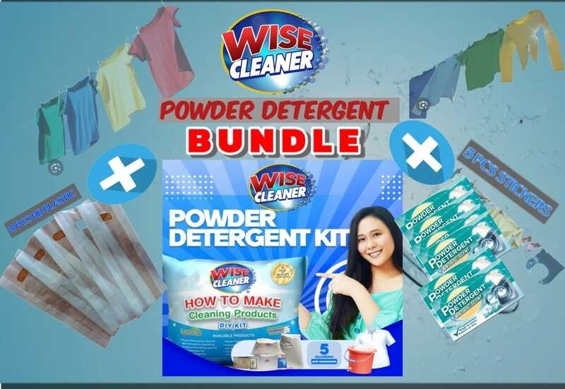 NEGOSYO BUNDLE PARA DIY PREUM POWDER DETERGENT KIT WISE CLEANER ...