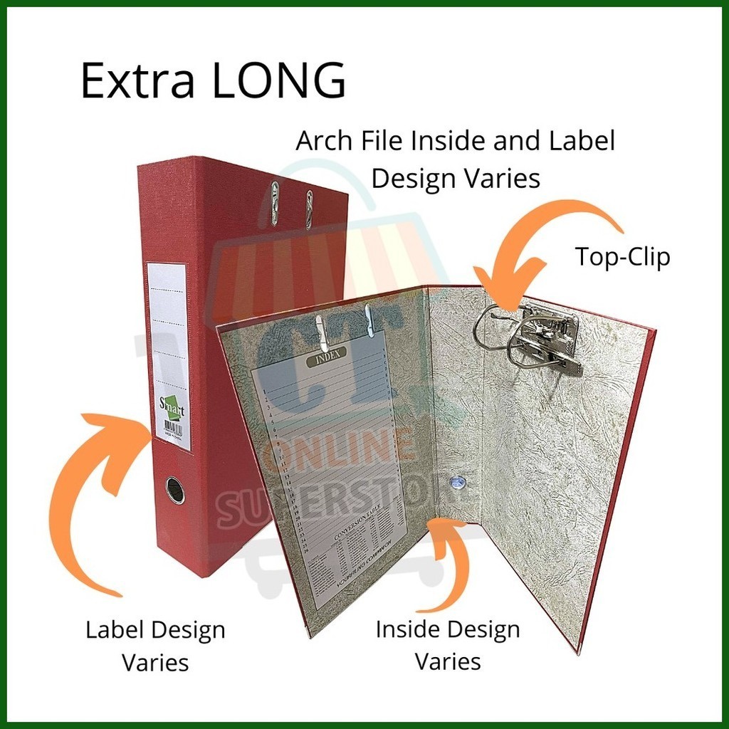 GOOD QUALITY TOP-CLIP 3 inch Lever Arch File Folder With 2 Ring Metal ...