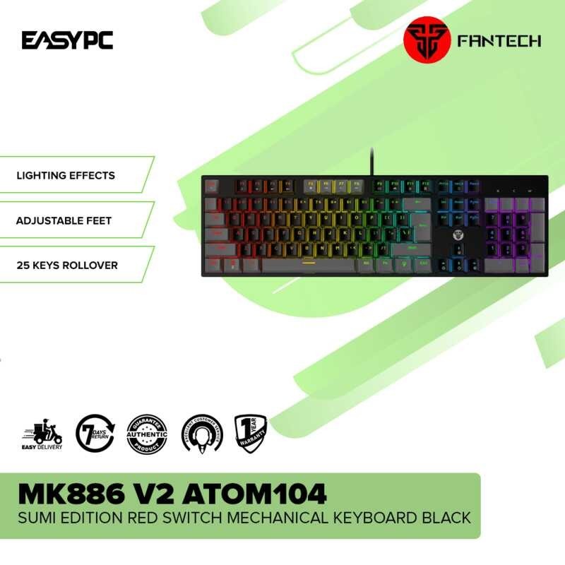 EasyPC [UNK] Fantech 886 V2 ATOM104 Sumi Edition Mechanical Keyboard ...