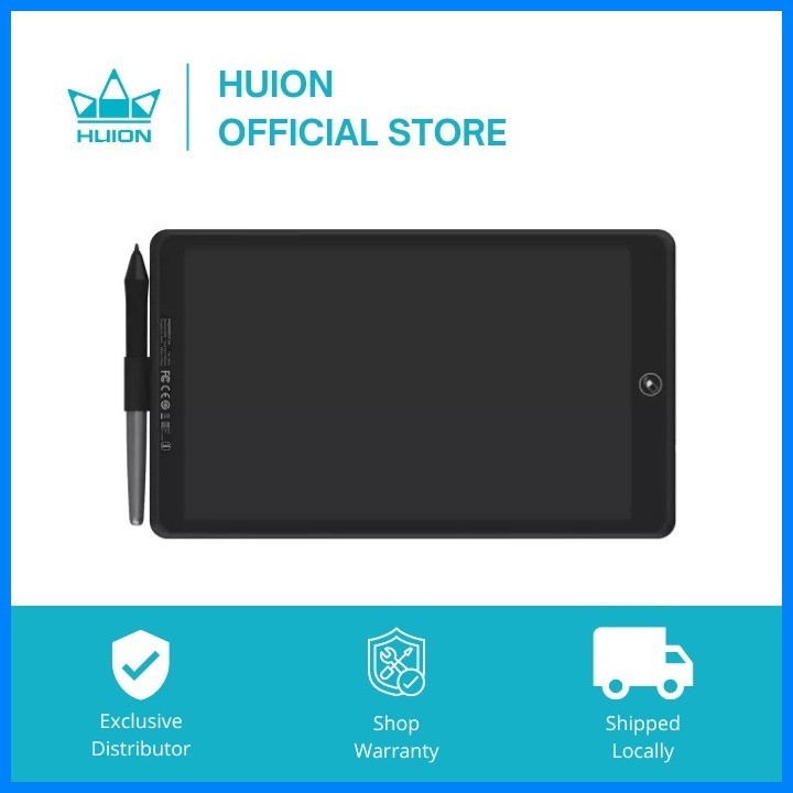 ♒ ஐ Huion Inspiroy Ink H320m Quartz Black Dual Purpose Pen Tablet 8192