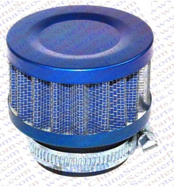 35Mm Air Filter Blue Grid Cap Mini Moto Dirt Pit Bike ATV Quad Scooter