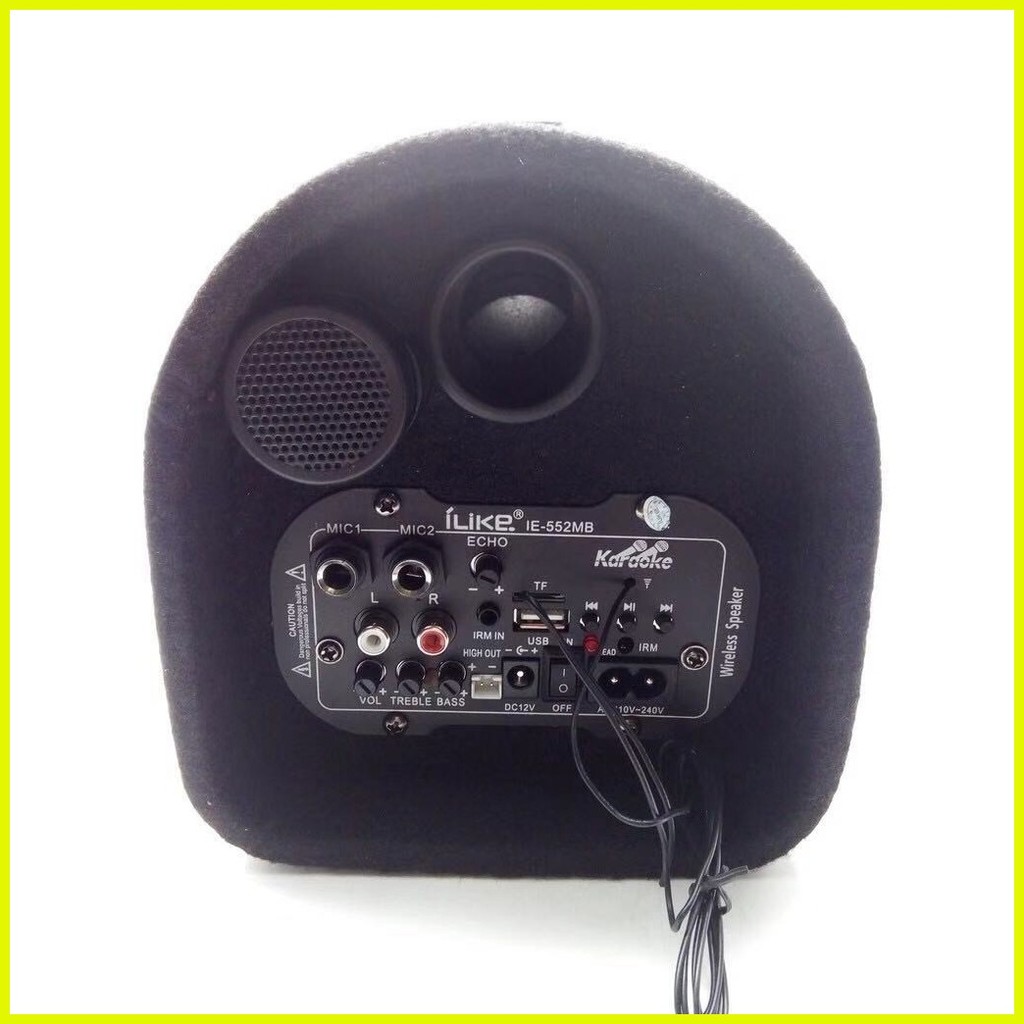 FREE MIC Super Bass 5inches Motorcycle car Bluetooth Speaker Shopee