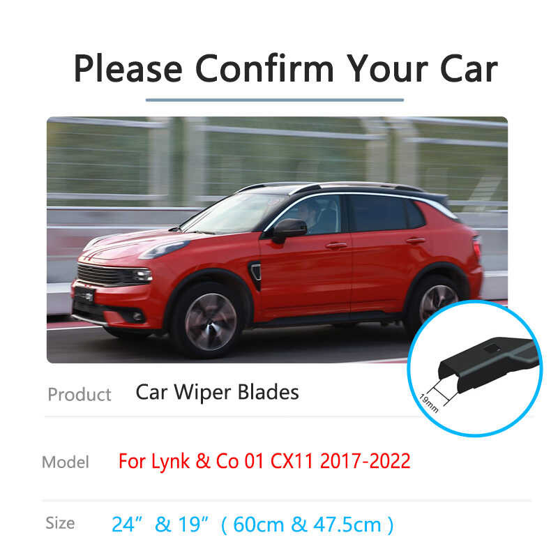 Jeu De Balais D'essuie-glace Avant Et Arrière Pour Lynk & Co 01 / CX11 PHEV 2021-2023 - Nettoyage Silencieux Et Efficace