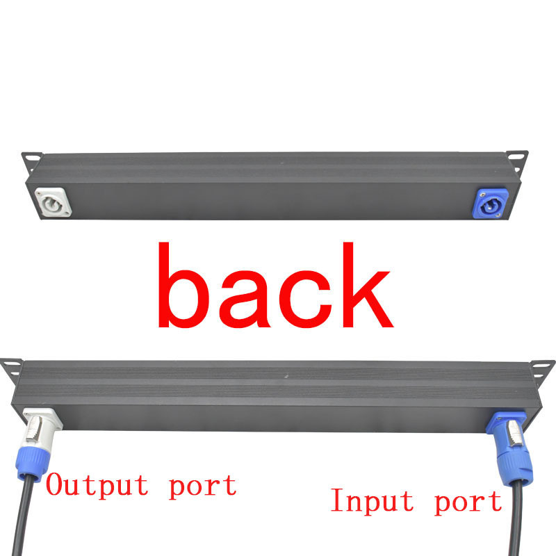 19 Inch EU Plug PDU Strip Switcher Network Cabinet Rack Strips Schuko ...