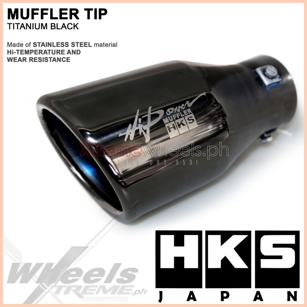 MONTERO / STRADA 2005 to 2025 HKS TITANIUM MUFFLER TIP JAPAN MADE