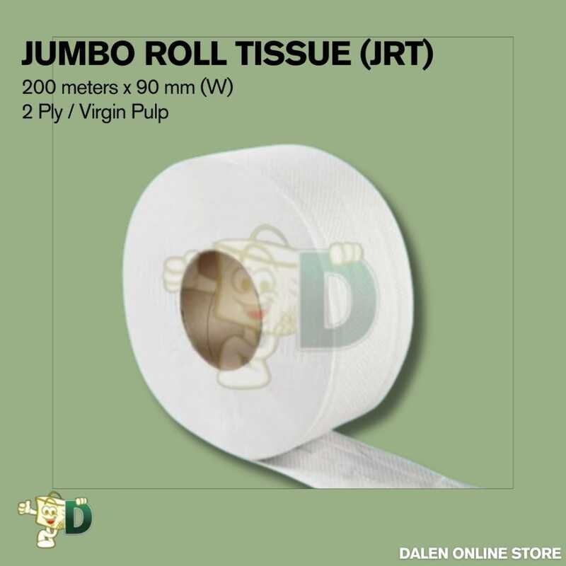 Jumbo Roll Tissue (Jrt) | 200 Meters X 90Mm (W) 2 Ply Virgin Pulp Hfdw ...