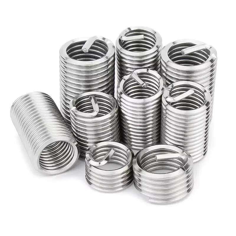304 Stainless Steel Wire Threaded Insert Screw Sleeve M2 M2.5 M3 M4 M5 ...