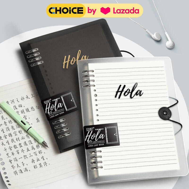 A5 Loose Leaf Line Detachable Notepad Binder Notebook Metal Ring Muji ...