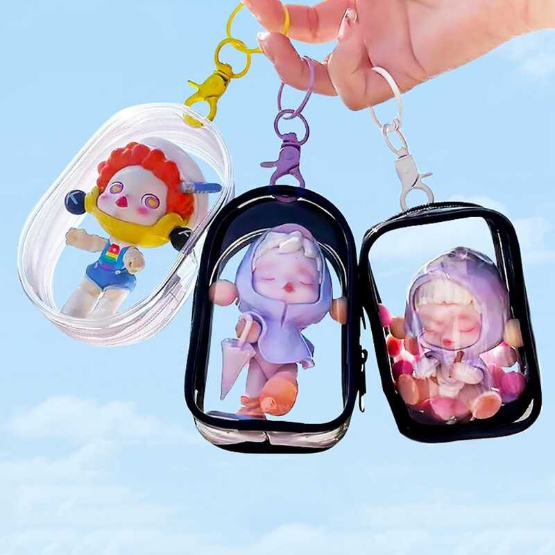 Transparent Blind Pouch Wallet Anime Doll Display Keychain Box Fcc 5Ae ...