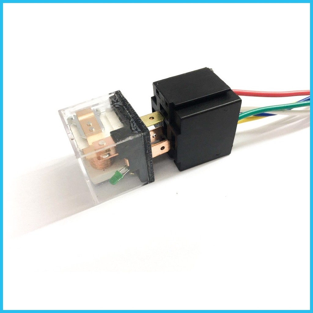 ♨ OSCPA Set 5 Pins Automotive Transparent Relay and Socket 12V 30A ...
