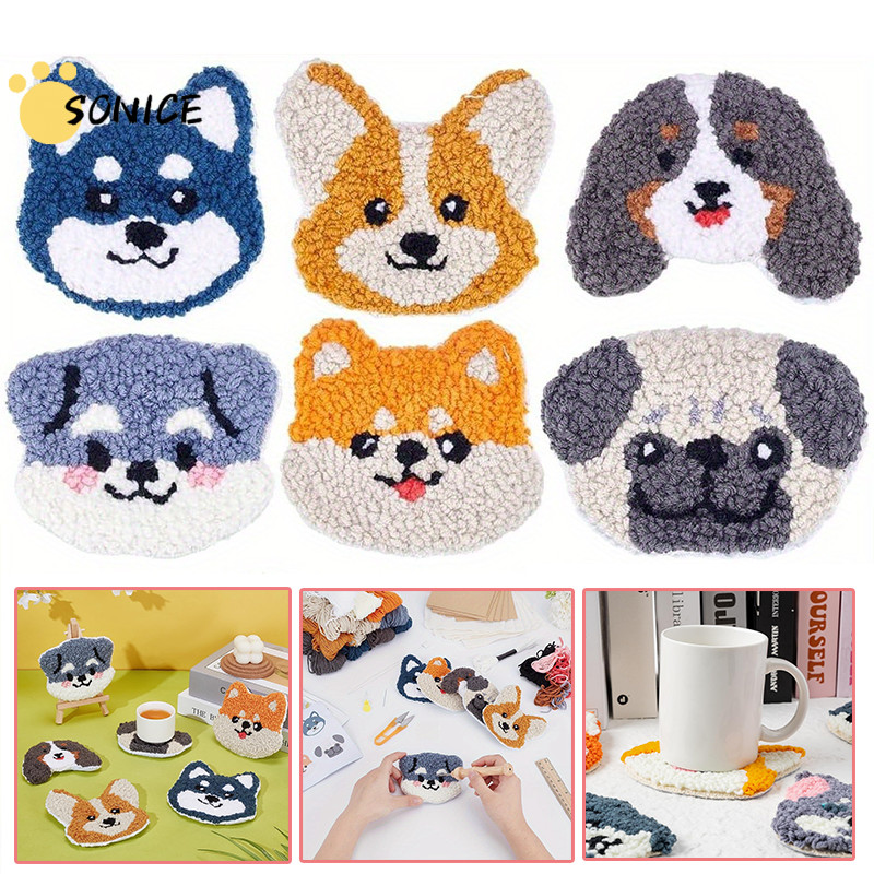 Beginner Punch Needle Coaster Kit Punch Needle Coaster DIY Craft Kit ...