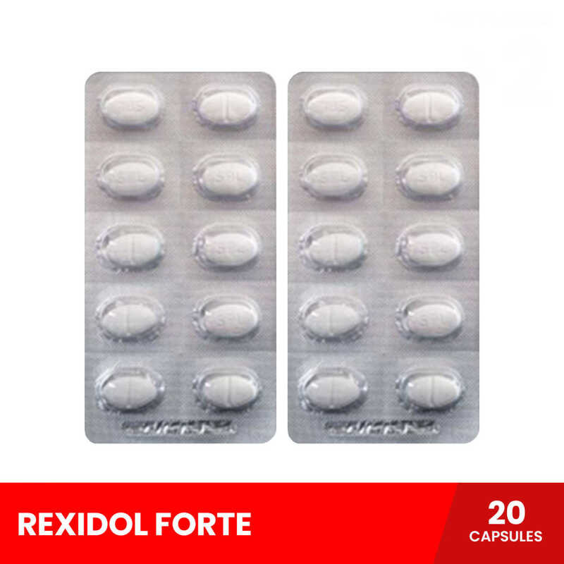 REXIDOL Forte X 20 Tablets Paracetamol + Caffeine (For Relief Multiple ...
