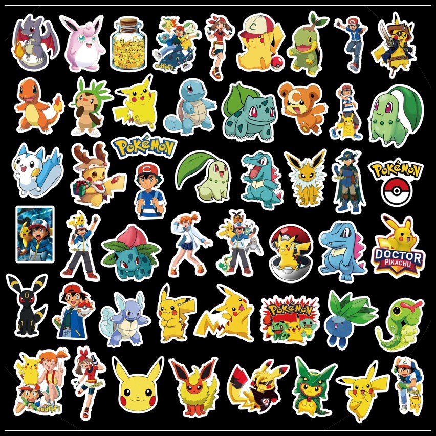 New Pokemon Stickers ,L50-068 Stickers ,Waterproof Stickers | Shopee ...