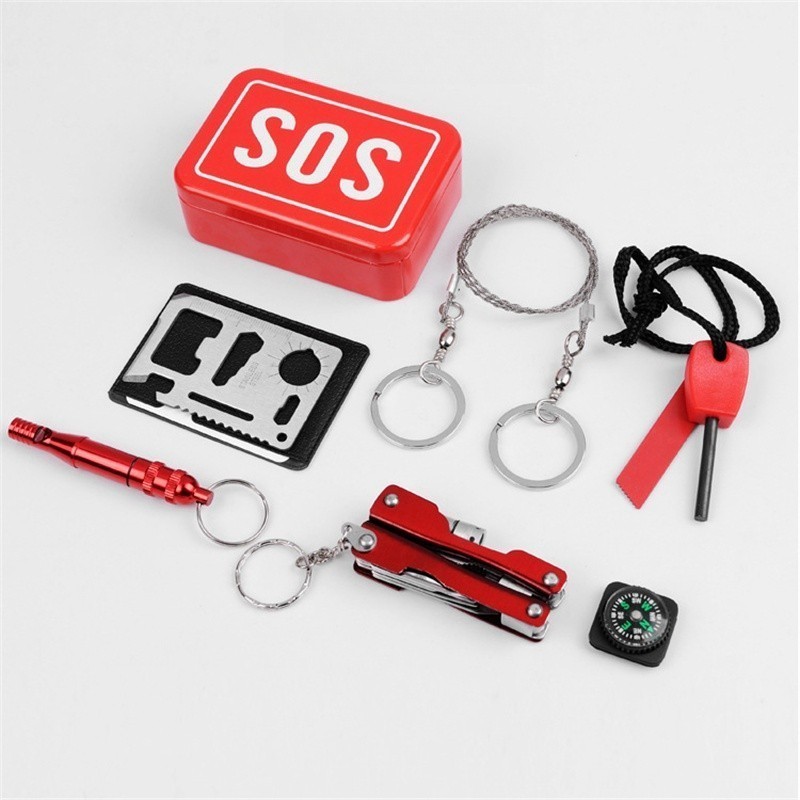Dualswish Camping Multifunctional Tool and Equipment Set First Aid Kit ...
