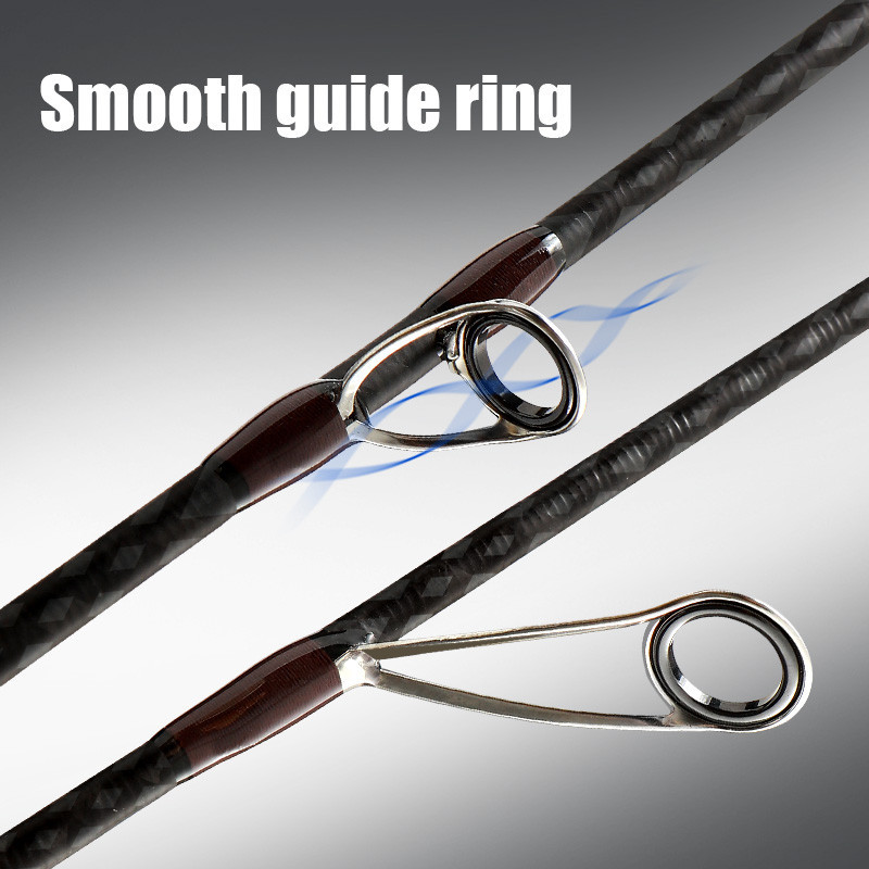Lightweight Carbon Fiber Solid Tip UL Action Spinning Casting Fishing ...