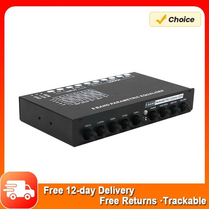 5 Band Propesyon Multifunctional Car EQ Tuning Crossover Amplifier
