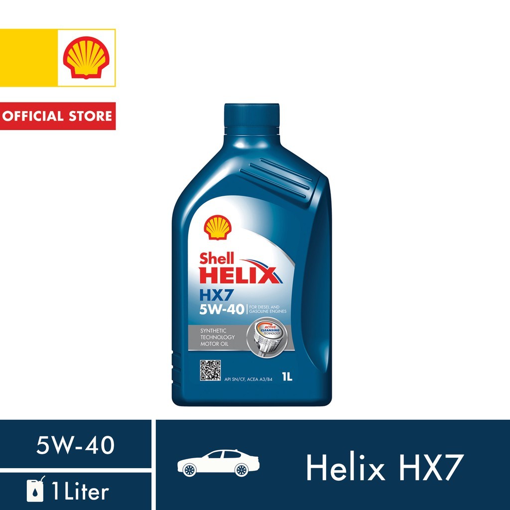 ♞Shell Helix HX7 5W40 (1Liter) Semi Synthetic Gasoline Engine Oil