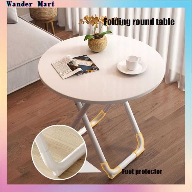 Portable foldable round 60x60cm minimalist small outdoor booth dining