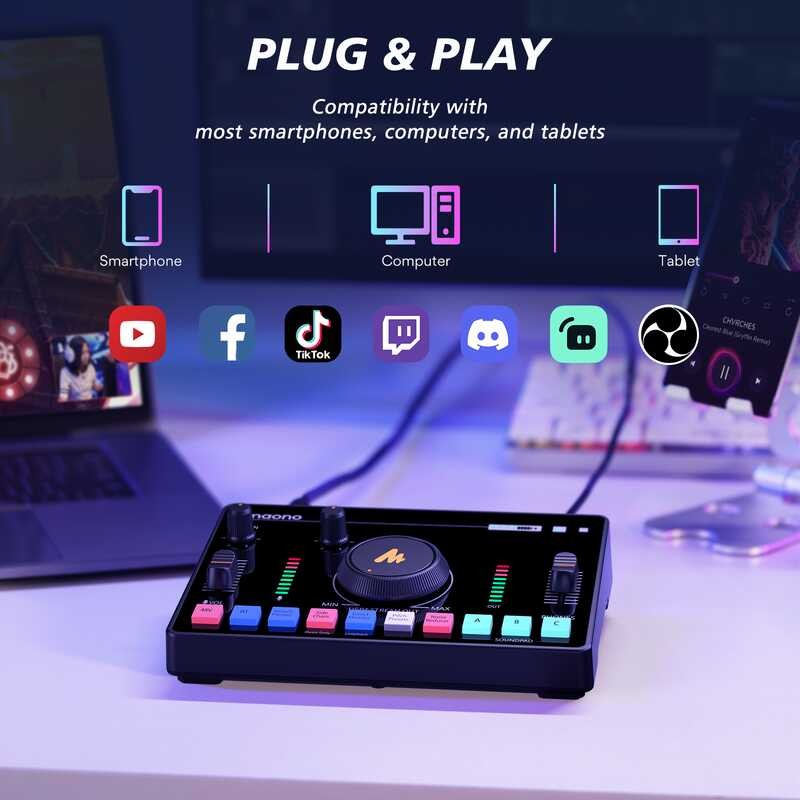 Stock Manila MAONO C2 C2a Neo Interface Streaming,Professional Sound ...