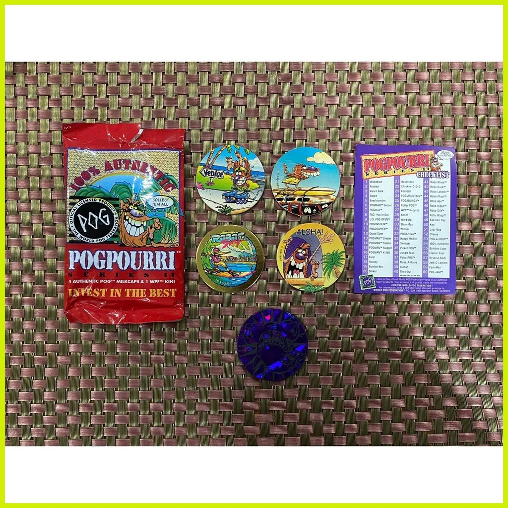 ♈ ۩ 1994 ORIGINAL POGPOURRI PACKS - OFFICIAL POG PRODUCT, VINTAGE TOY ...