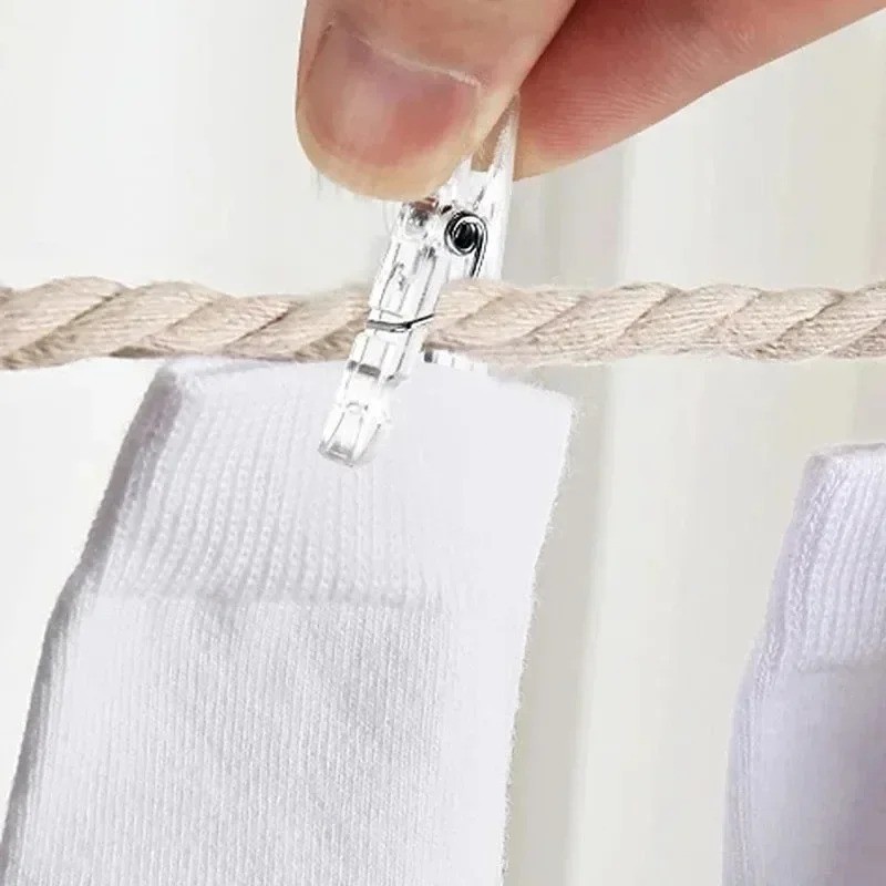 50PCS Mini Photo Clips Transparent Spring Hanging Clips Home Decor ...