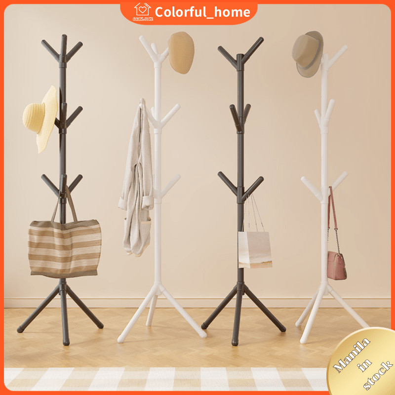 9 Hooks Bag Rack Stand Multi-Hook Metal Coat Hat Rack Tree Stand ...