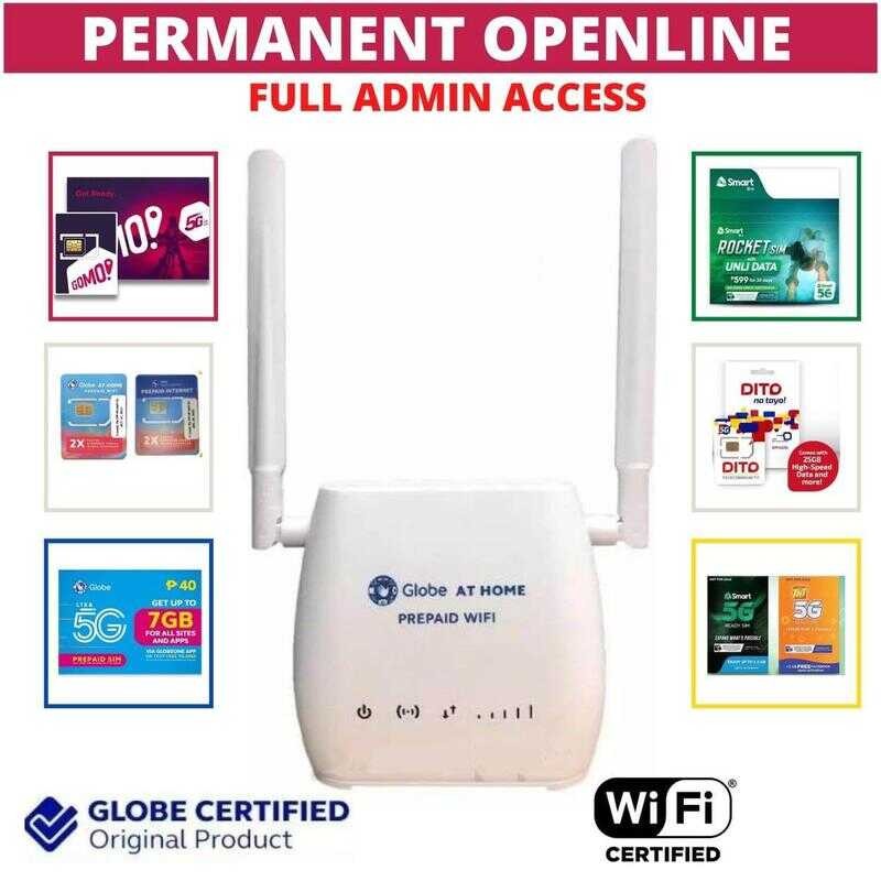 OPENLINE Globe At Home Prepaid Wifi LTE Cat4 (Zlt S10g) Df8 | Shopee ...