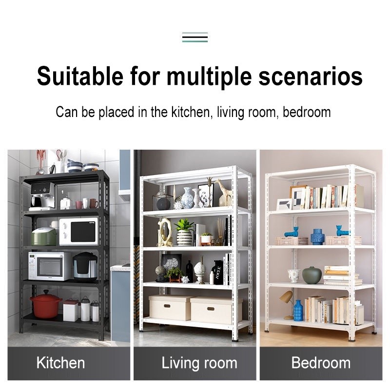 6layer Metal Rack Steel Rack Goods Storage Shelf Heavy Duty Adjustable ...