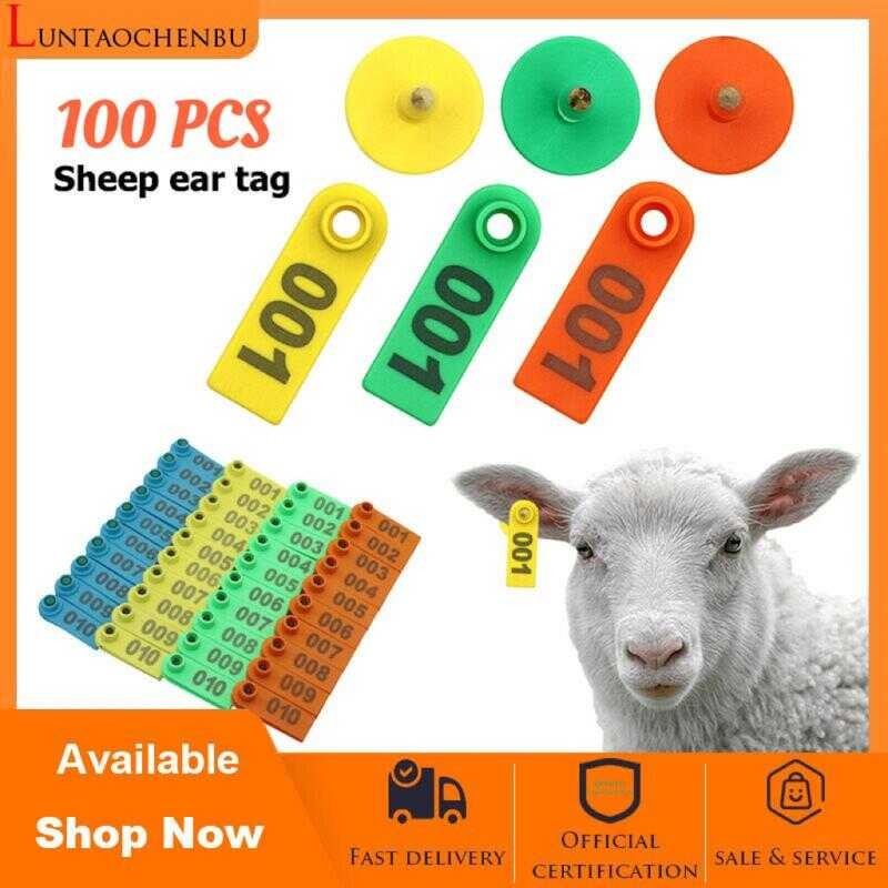 Documents 100Pcs Goat Numbered Plastic Livestock Ear Tags Set For Farm ...