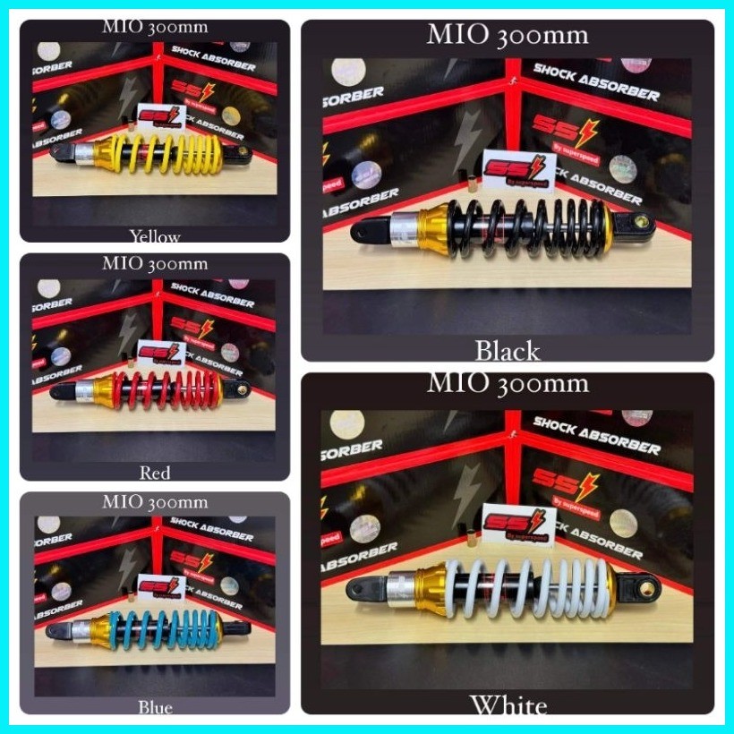 SUPER SPEED MOTORCYCLE REAR SHOCK SINGLE MIO 300mm | Shopee Philippines