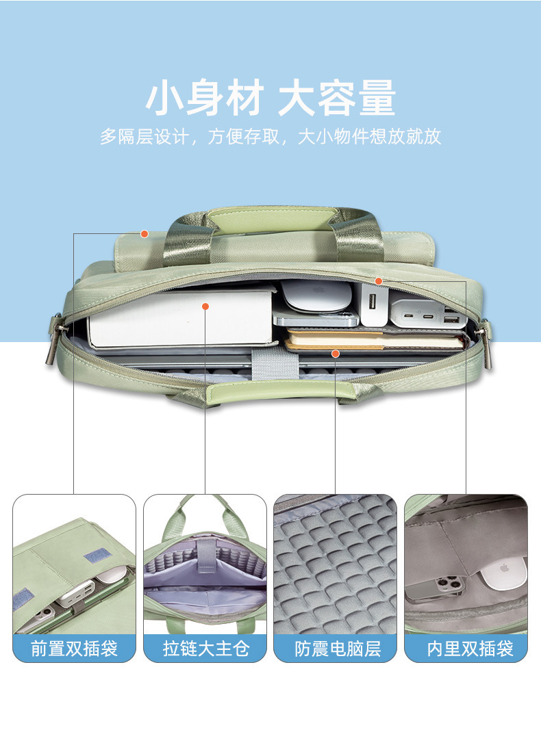 Laptop bag suitable for 13/14/15/15.6/16inches large capacity ...