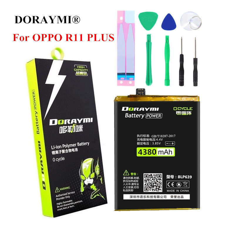 DORAYMI 4380Mah Blp639 Phone Battery For OPPO Plus R11 + Replacement ...