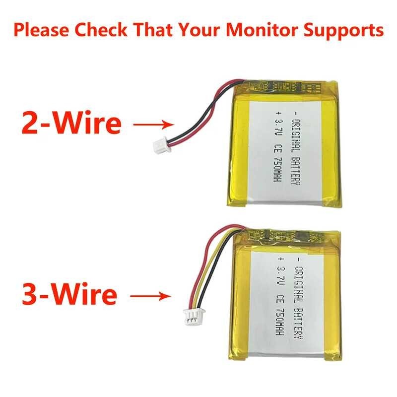 Video Baby Monitor Vb601/Vb603/Vb605battery, 3.7V 750Mah/650Mah Nanny ...