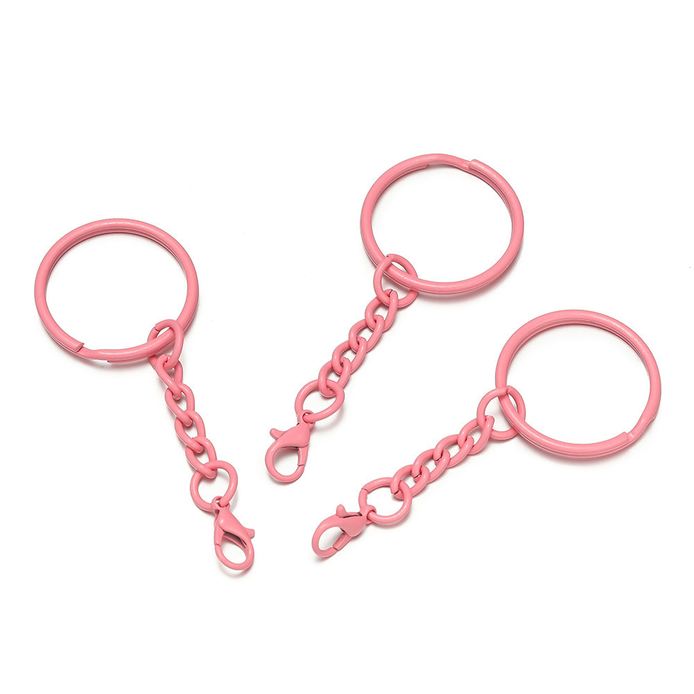 St. kunkka 5pcs/10pcs Iron Color Paint Keychain Lobster Clasp with Key ...