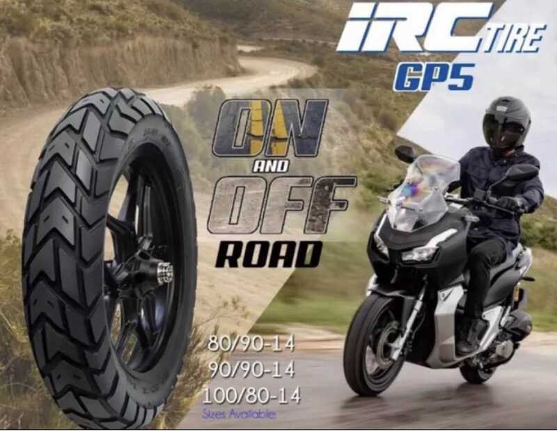 IRC Gp5 Dual Sport (On Off Road) Tubeless Motorcycle Tires 80/9014 90/