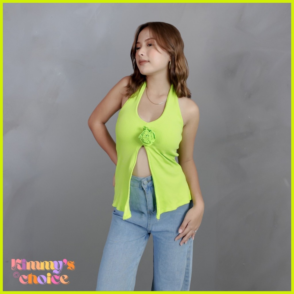 ☎ ∏ Kimmy's Choice Riri Hanging Knitted Tank Top for Women Low Cut
