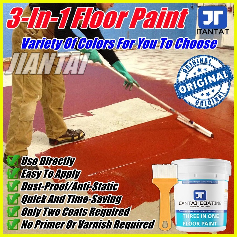 1KG)3 In 1 WearResistant Epoxy Resin Floor Paint For Warehouse