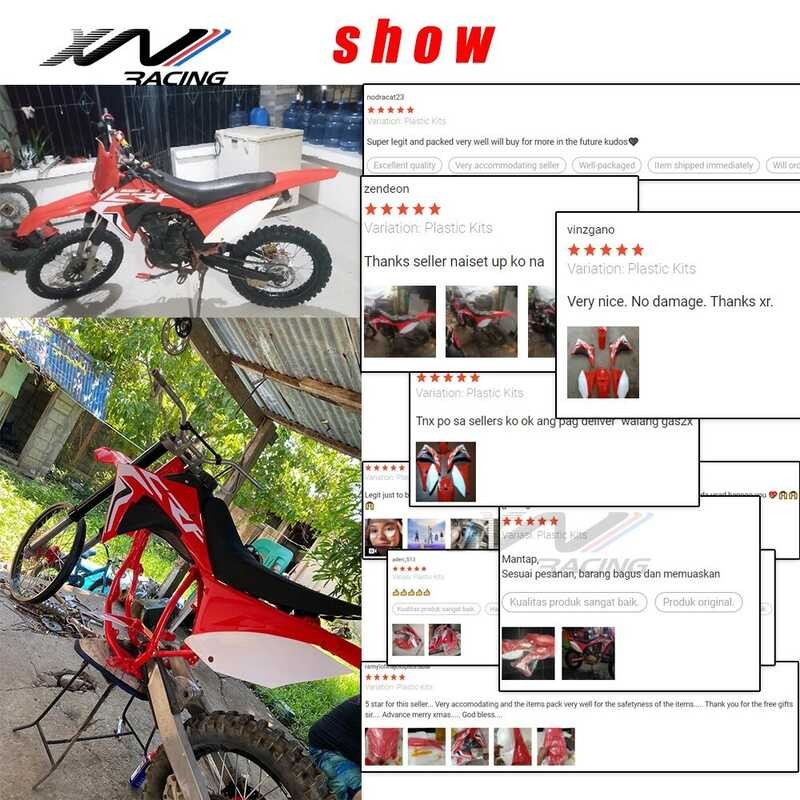 RACING ☥ XW Dirt Bike body Plastic Kit Fairing Cover Fender Number