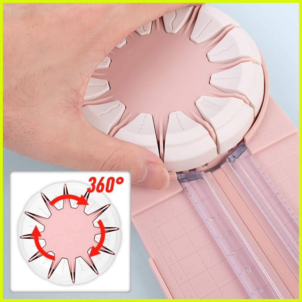 [Freneci1] Paper Trimmer 12 in 1 Paper Cutter, Dotted Creasing Line ...