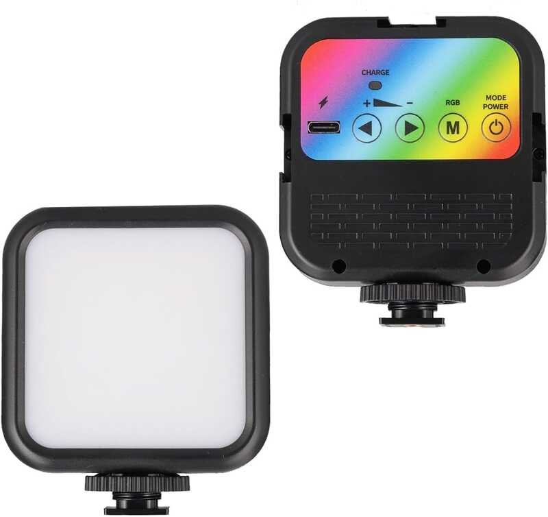 RGB Video Portable Light 70 LED's, Compatible with Canon EOS Rebel T7, Adjustable Color Tempera