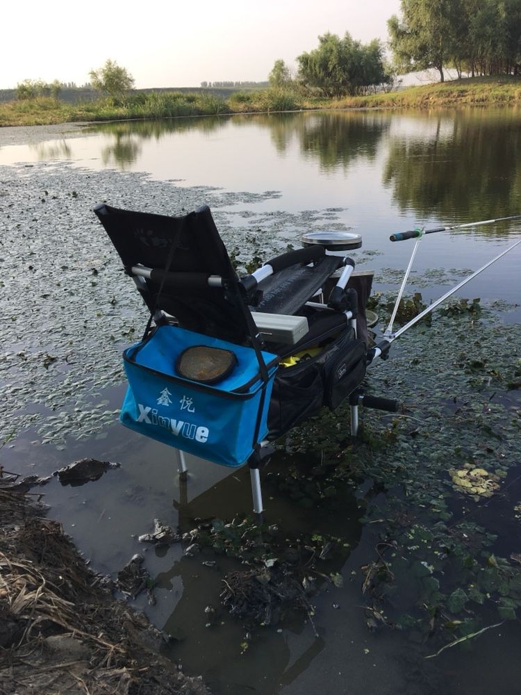Yezu 2023 New Fishing Box Full Set Portable Fishing Folding Chair ...