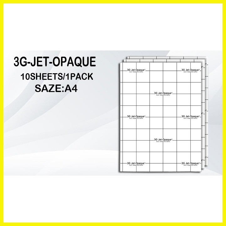 ☑ 3G JET Opaque dark transfer paper A4/ (10SHEETS 1PACK) Shopee