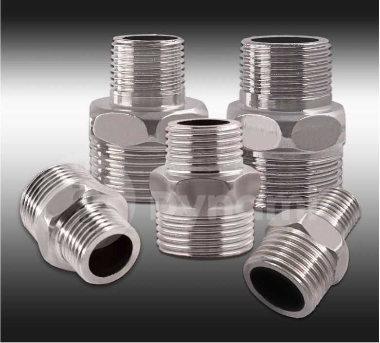 Male Hex Nipple Threaded Reducer Connector Pipe Fitting Adapter ...