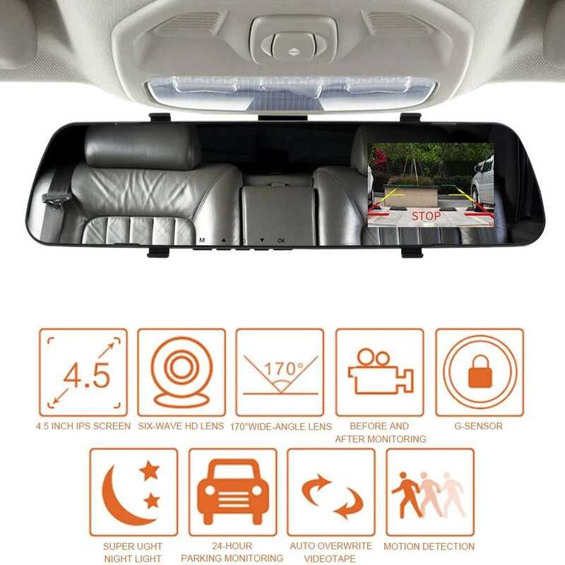 Automotive COD Sensors Rear View Dual Lens DVR Dash Camera Car ...