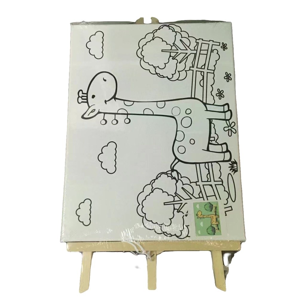 Canvas Paint Set 30cm X 40cm with Paint Tools DIY Painting Kit with Pre ...