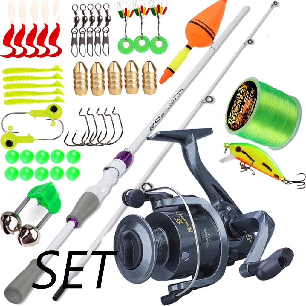 Sougayilang Fishing Rod Reel Full Set 1.8M with 1000-5000 Series 5.2:1 ...