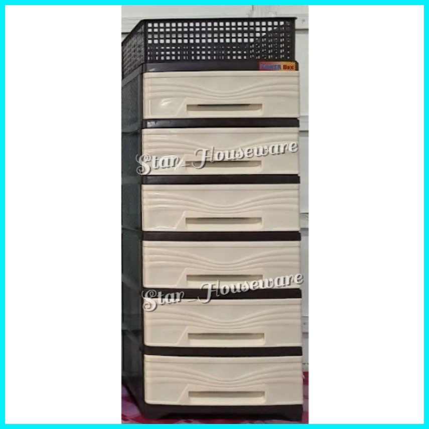 UNI-LUCKY 6 LAYER DRAWER POWER BOX ULTIMATE DRAWER WITH TRAY (#399-6L ...