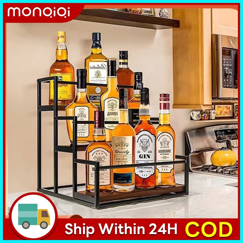 Coffee Syrup Rack Organizer Spice Rack Pump Rack Wine Storage Stand Bar ...