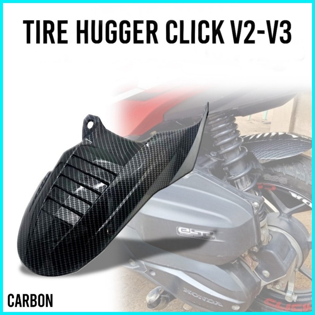 Honda Click V3 Click V2 Tire Hugger Mud Guard Forged Carbon Motorcycle ...